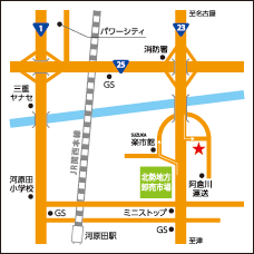 プロマーケット配送センター地図