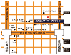 タスカルサイバーファクトリー地図